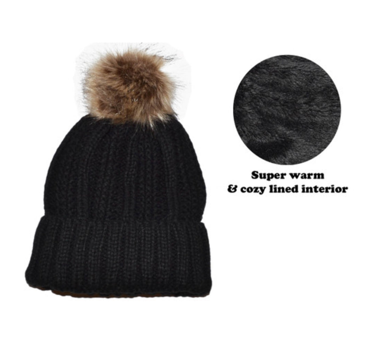 Pom Pom Beanie Hat