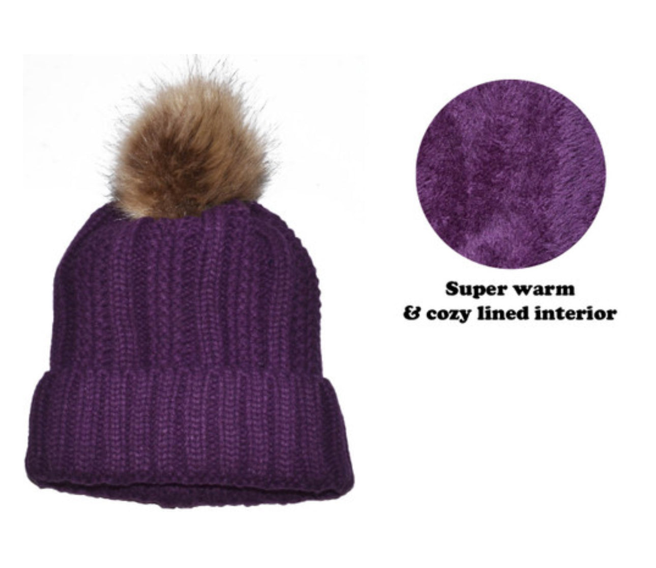 Pom Pom Beanie Hat