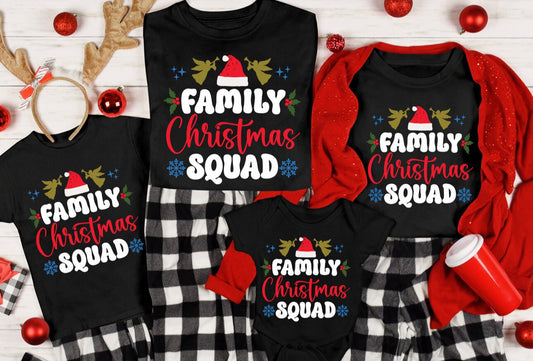 Family Christmas Tee Shirts FAMILY CHRISTMAS SQUAD